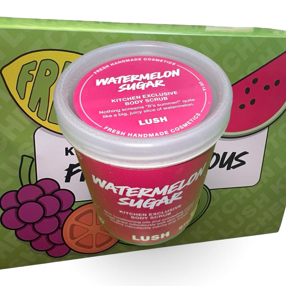 LUSH Watermelon Sugar Body Scrub 10.4 oz Limited Edition Scented Fresh June 2026